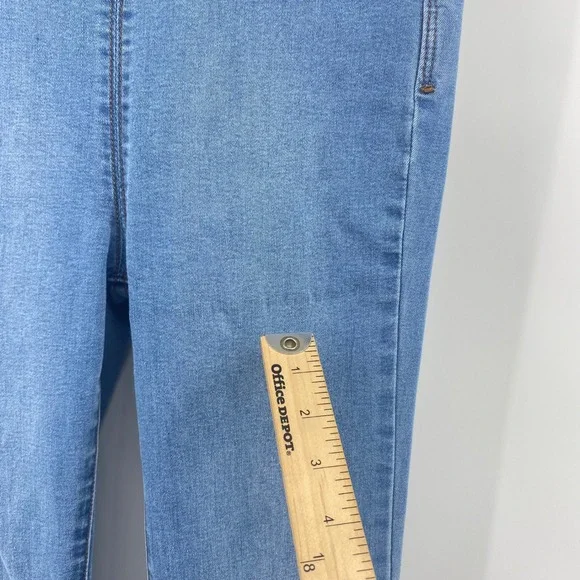 Free People Penny Flare Jeans Womens 27 Blue Crossover Waist Bell Bottom Denim - Picture 8 of 13